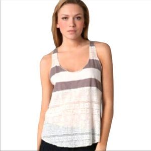We the Free Striped Lace Racerback Tank